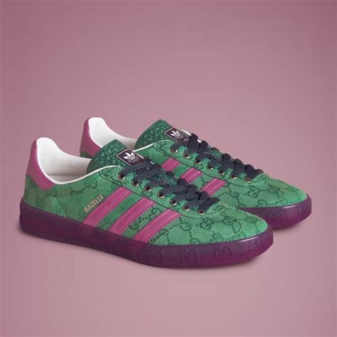gucci x adidas gazelle green